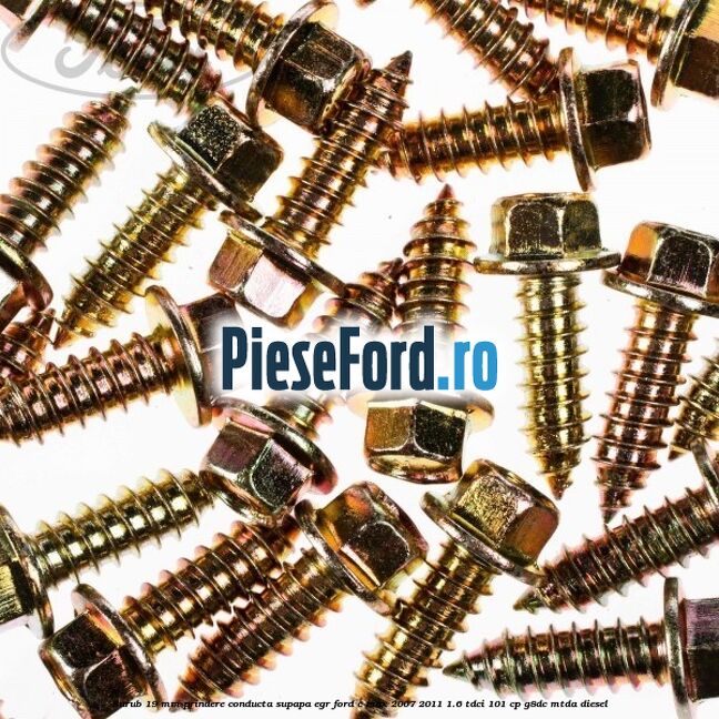 Surub 19 mm prindere conducta supapa EGR Ford C-Max 2007-2011 1.6 TDCi 101 cp G8DC, MTDA diesel