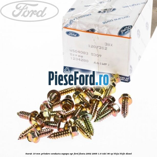 Surub 19 mm prindere conducta supapa EGR Ford Fiesta 2002-2005 1.6 TDCi 90 cp Surub 19 mm prindere conducta supapa EGR Ford Fiesta 2002-2005 1.6 TDCi 90 cp HHJA, HHJB diesel