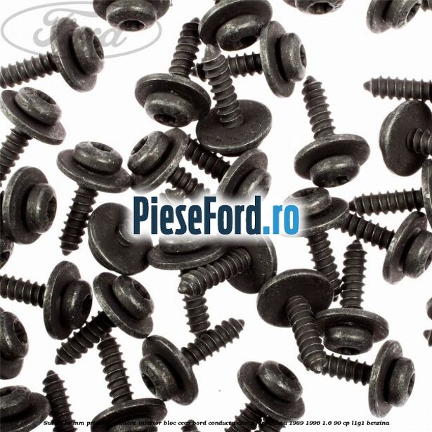 Surub 19 mm prindere element interior bloc ceas bord conducta clima Ford Fiesta 1989-1996 1.6 90 cp L1G1 benzina