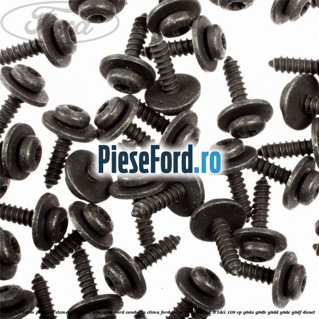 Surub 19 mm prindere element interior bloc ceas bord conducta clima Ford Focus 2008-2011 1.6 TDCi 109 cp G8DA, G8DB, G8DD, G8DE, G8DF diesel