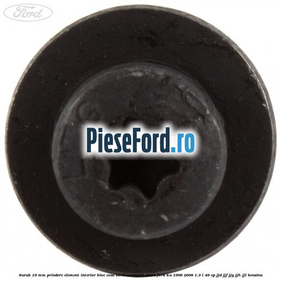 Surub 19 mm prindere element interior bloc ceas bord conducta clima Ford Ka 1996-2008 1.3 i 49 cp JJD, JJF, JJG, JJH, JJL benzina