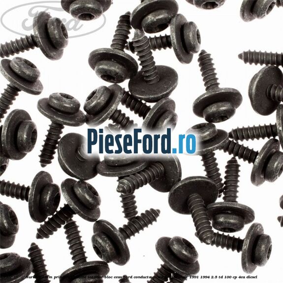 Surub 19 mm prindere element interior bloc ceas bord conducta clima Ford Transit 1991-1994 2.5 TD 100 cp 4EA diesel