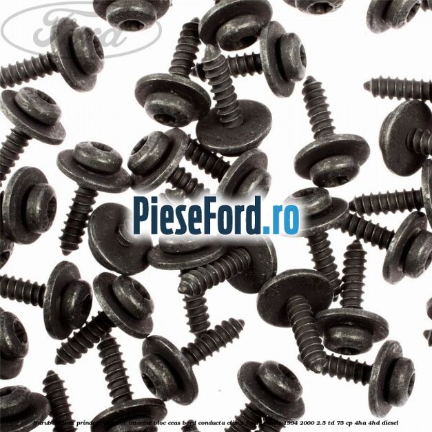 Surub 19 mm prindere element interior bloc ceas bord conducta clima Ford Transit 1994-2000 2.5 TD 75 cp 4HA, 4HD diesel