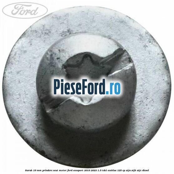 Surub 19 mm prindere scut motor Ford EcoSport 2019-2023 1.5 TDCi EcoBlue 125 cp ZTJA, ZTJB, ZTJC diesel