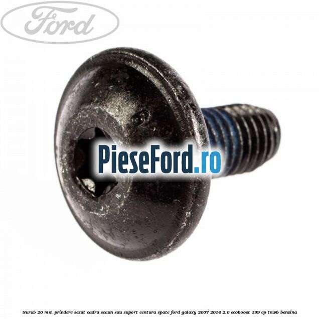 Surub 20 mm prindere sezut cadru scaun sau suport centura spate Ford Galaxy 2007-2014 2.0 EcoBoost 199 cp TNWB benzina