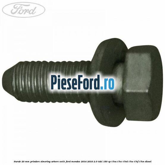 Surub 20 mm prindere simering arbore cotit Ford Mondeo 2014-2018 2.0 TDCi 150 cp Surub 20 mm prindere simering arbore cotit Ford Mondeo 2014-2018 2.0 TDCi 150 cp T7CA, T7CC, T7CD, T7CE, T7CF, T7CN diesel