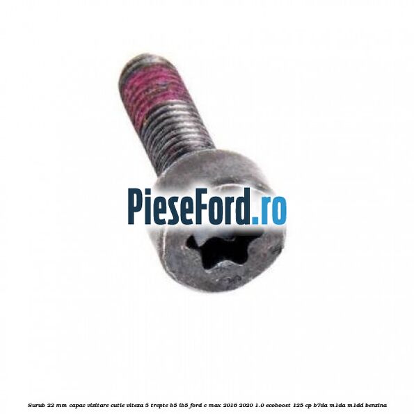 Surub 22 mm capac vizitare cutie viteza 5 trepte B5/IB5 Ford C-Max 2016-2020 1.0 EcoBoost 125 cp B7DA, M1DA, M1DD benzina