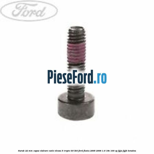 Surub 22 mm capac vizitare cutie viteza 5 trepte B5/IB5 Ford Fiesta 2005-2008 1.6 16V 100 cp FYJA, FYJB benzina