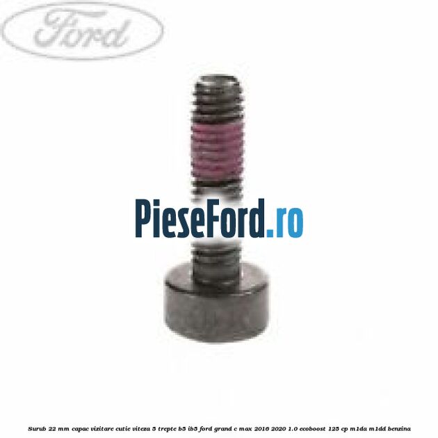 Surub 22 mm capac vizitare cutie viteza 5 trepte B5/IB5 Ford Grand C-Max 2016-2020 1.0 EcoBoost 125 cp M1DA, M1DD benzina