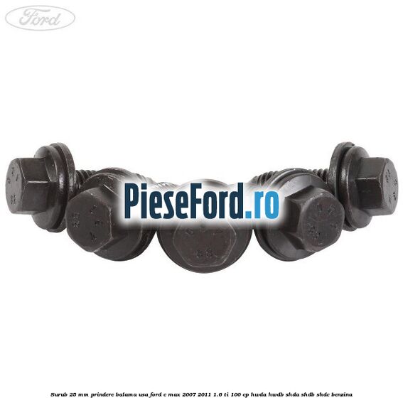 Surub 25 mm prindere balama usa Ford C-Max 2007-2011 1.6 Ti 100 cp HWDA, HWDB, SHDA, SHDB, SHDC benzina