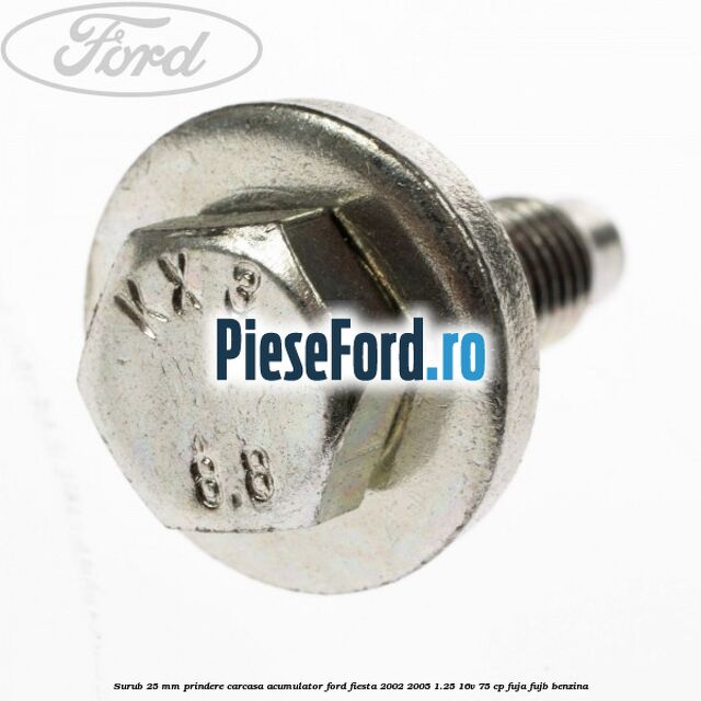 Surub 25 mm prindere carcasa acumulator Ford Fiesta 2002-2005 1.25 16V 75 cp FUJA, FUJB benzina