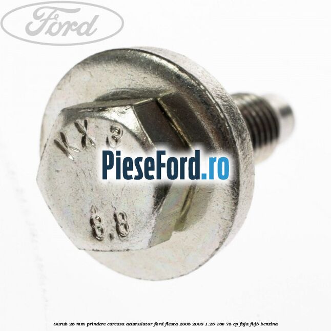 Surub 25 mm prindere carcasa acumulator Ford Fiesta 2005-2008 1.25 16V 75 cp FUJA, FUJB benzina