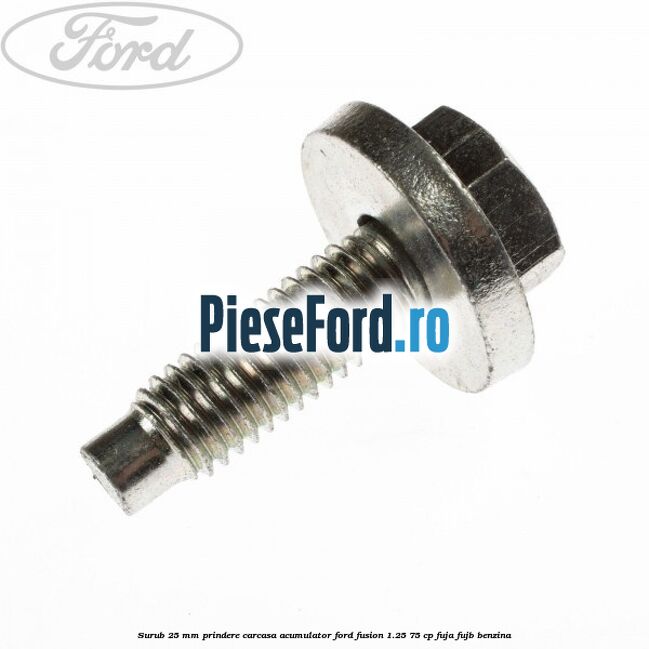 Surub 25 mm prindere carcasa acumulator Ford Fusion 1.25 75 cp FUJA, FUJB benzina