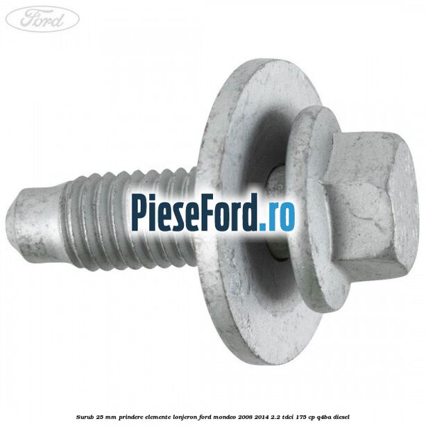 Surub 25 mm prindere elemente lonjeron Ford Mondeo 2008-2014 2.2 TDCi 175 cp Q4BA diesel