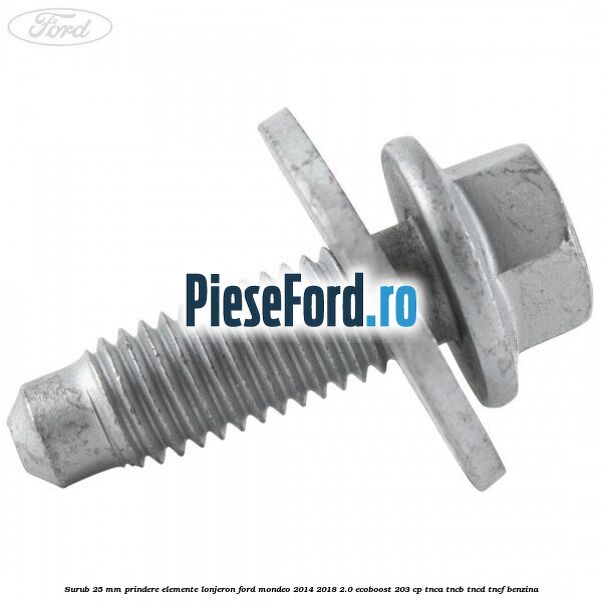 Surub 25 mm prindere elemente lonjeron Ford Mondeo 2014-2018 2.0 EcoBoost 203 cp TNCA, TNCB, TNCD, TNCF benzina