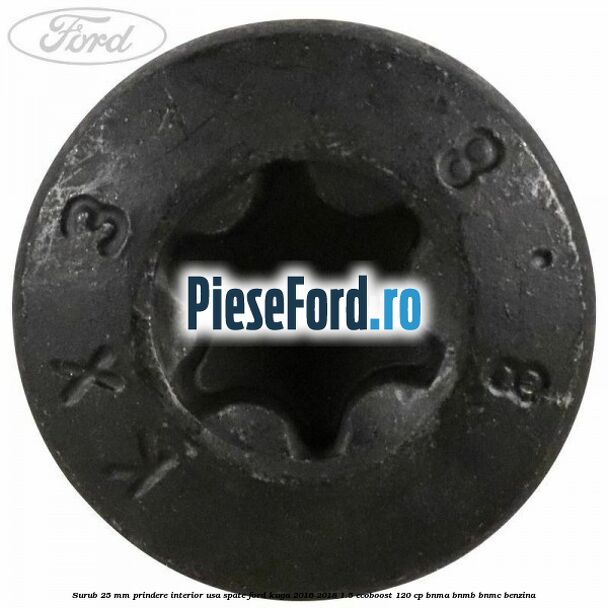 Surub 25 mm prindere interior usa spate Ford Kuga 2016-2018 1.5 EcoBoost 120 cp BNMA, BNMB, BNMC benzina