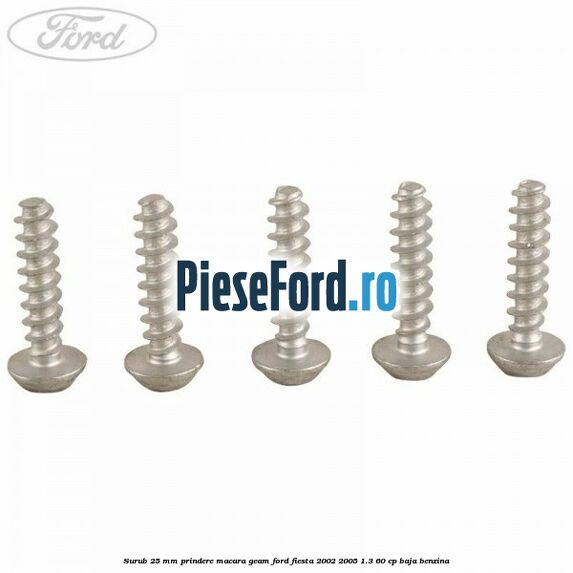 Surub 25 mm prindere macara geam Ford Fiesta 2002-2005 1.3 60 cp BAJA benzina