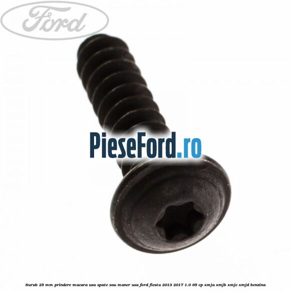 Surub 25 mm prindere macara usa spate sau maner usa Ford Fiesta 2013-2017 1.0 65 cp XMJA, XMJB, XMJC, XMJD benzina