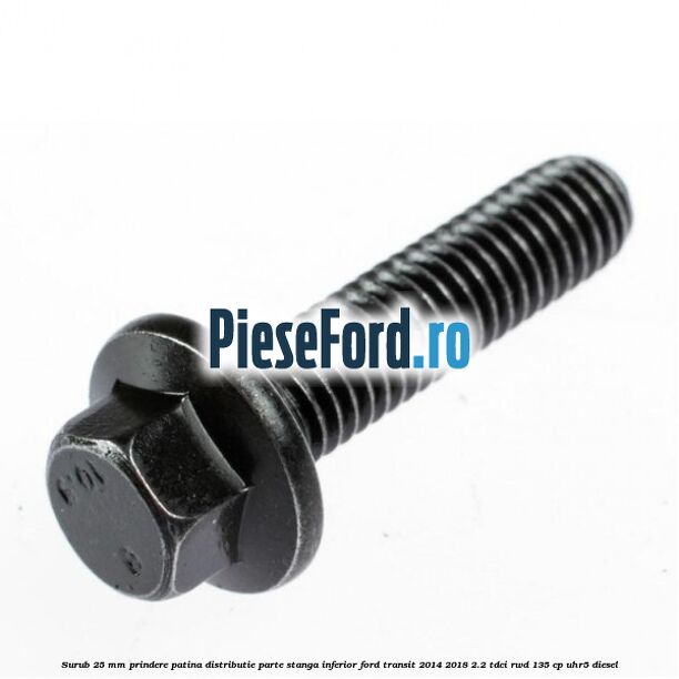 Surub 25 mm prindere patina distributie parte stanga inferior Ford Transit 2014-2018 2.2 TDCi RWD 135 cp UHR5 diesel