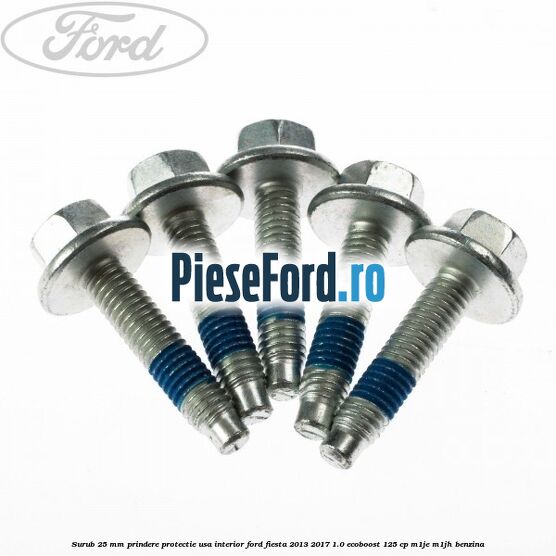 Surub 25 mm prindere protectie usa interior Ford Fiesta 2013-2017 1.0 EcoBoost 125 cp M1JE, M1JH benzina
