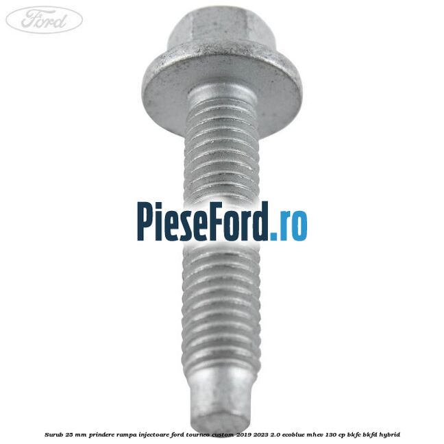 Surub 25 mm prindere rampa injectoare Ford Tourneo Custom 2019-2023 2.0 EcoBlue mHEV 130 cp BKFC, BKFD Hybrid