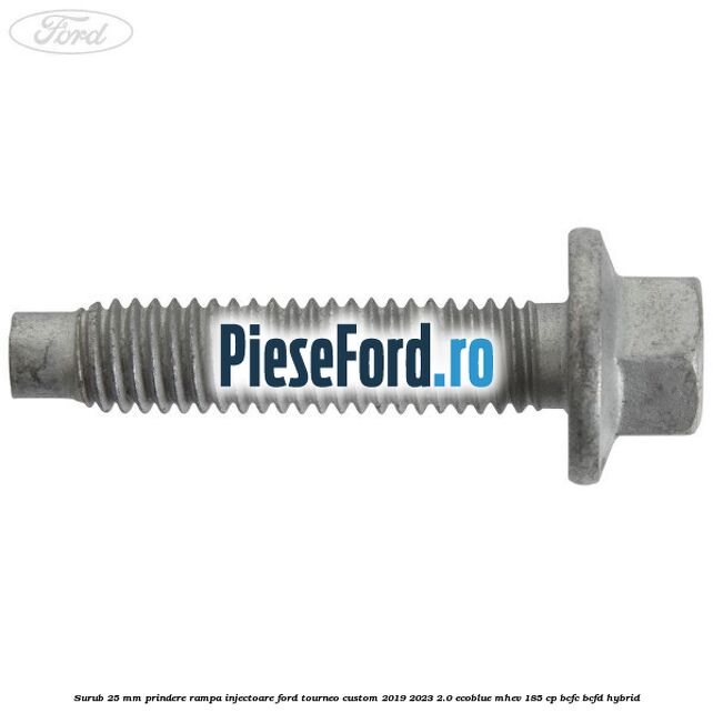 Surub 25 mm prindere rampa injectoare Ford Tourneo Custom 2019-2023 2.0 EcoBlue mHEV 185 cp BCFC, BCFD Hybrid