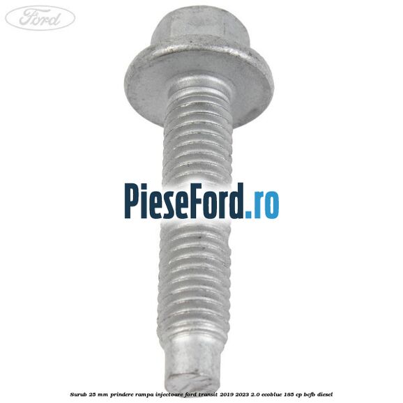 Surub 25 mm prindere rampa injectoare Ford Transit 2019-2023 2.0 EcoBlue 185 cp BCFB diesel