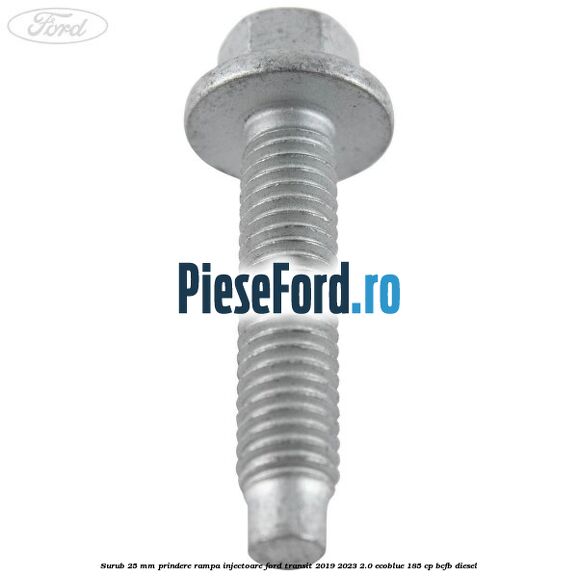 Surub 25 mm prindere rampa injectoare Ford Transit 2019-2023 2.0 EcoBlue 185 cp BCFB diesel