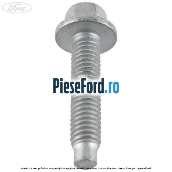 Surub 25 mm prindere rampa injectoare Ford Transit 2019-2023 2.0 EcoBlue 4x4 170 cp BLRA, YNR6, YNRA diesel