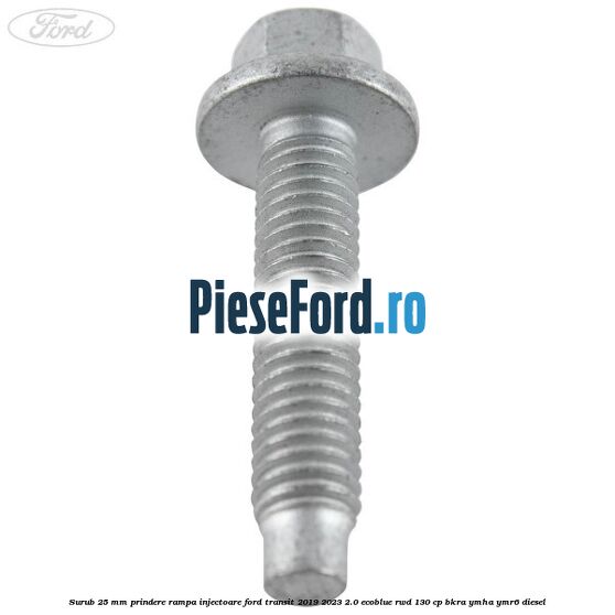 Surub 25 mm prindere rampa injectoare Ford Transit 2019-2023 2.0 EcoBlue RWD 130 cp BKRA, YMHA, YMR6 diesel