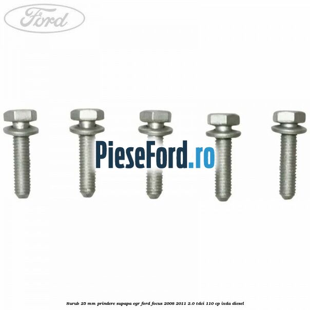 Surub 25 mm prindere supapa EGR Ford Focus 2008-2011 2.0 TDCi 110 cp IXDA diesel
