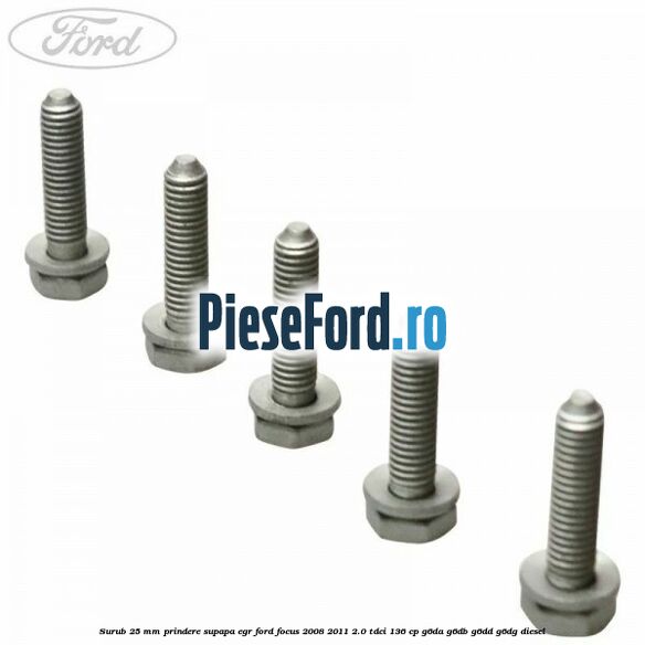 Surub 25 mm prindere supapa EGR Ford Focus 2008-2011 2.0 TDCi 136 cp G6DA, G6DB, G6DD, G6DG diesel
