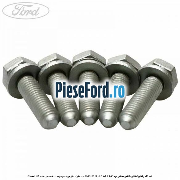 Surub 25 mm prindere supapa EGR Ford Focus 2008-2011 2.0 TDCi 136 cp Surub 25 mm prindere supapa EGR Ford Focus 2008-2011 2.0 TDCi 136 cp G6DA, G6DB, G6DD, G6DG diesel