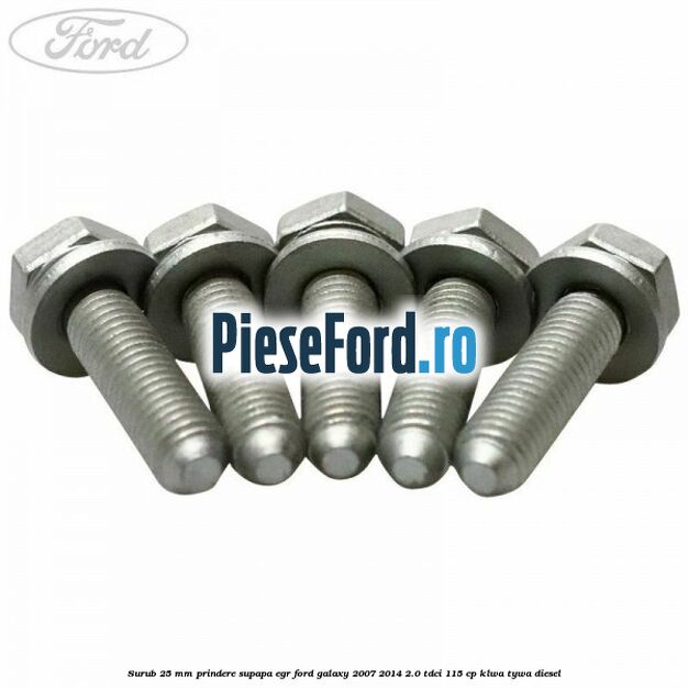 Surub 25 mm prindere supapa EGR Ford Galaxy 2007-2014 2.0 TDCi 115 cp KLWA, TYWA diesel