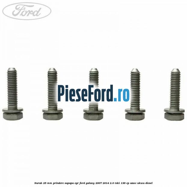Surub 25 mm prindere supapa EGR Ford Galaxy 2007-2014 2.0 TDCi 136 cp Surub 25 mm prindere supapa EGR Ford Galaxy 2007-2014 2.0 TDCi 136 cp AZWC, UKWA diesel
