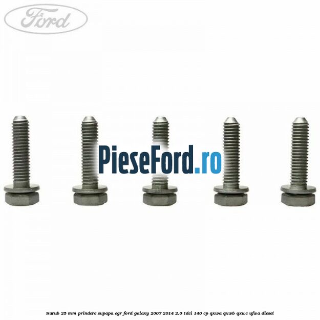 Surub 25 mm prindere supapa EGR Ford Galaxy 2007-2014 2.0 TDCi 140 cp Surub 25 mm prindere supapa EGR Ford Galaxy 2007-2014 2.0 TDCi 140 cp QXWA, QXWB, QXWC, UFWA diesel