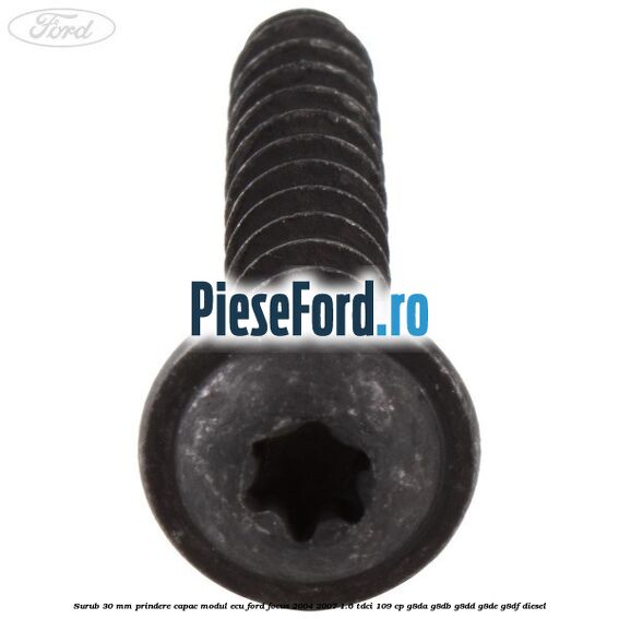 Surub 30 mm prindere capac modul ECU Ford Focus 2004-2007 1.6 TDCi 109 cp G8DA, G8DB, G8DD, G8DE, G8DF diesel