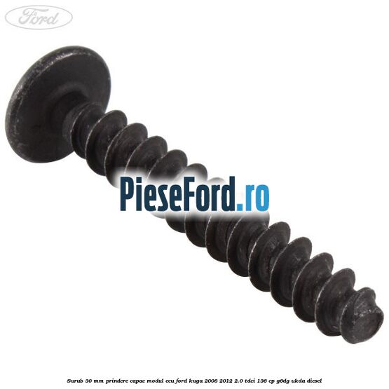 Surub 30 mm prindere capac modul ECU Ford Kuga 2008-2012 2.0 TDCi 136 cp G6DG, UKDA diesel