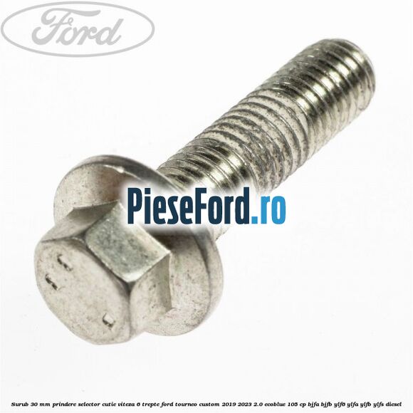Surub 30 mm prindere selector cutie viteza 6 trepte Ford Tourneo Custom 2019-2023 2.0 EcoBlue 105 cp Surub 30 mm prindere selector cutie viteza 6 trepte Ford Tourneo Custom 2019-2023 2.0 EcoBlue 105 cp BJFA, BJFB, YLF6, YLFA, YLFB, YLFS diesel