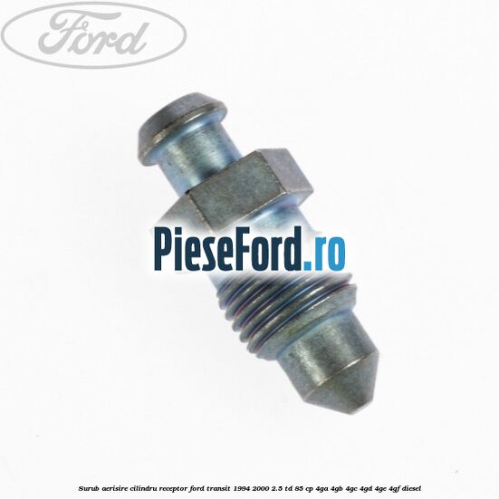 Surub aerisire cilindru receptor Ford Transit 1994-2000 2.5 TD 85 cp 4GA, 4GB, 4GC, 4GD, 4GE, 4GF diesel