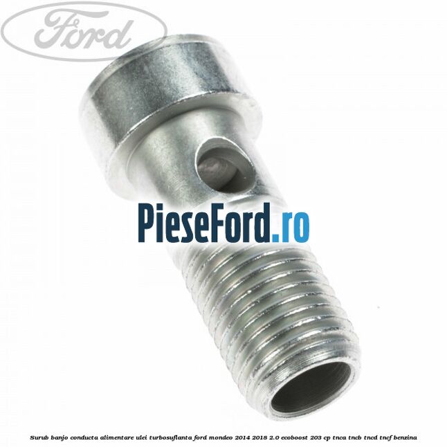Surub banjo conducta alimentare ulei turbosuflanta Ford Mondeo 2014-2018 2.0 EcoBoost 203 cp TNCA, TNCB, TNCD, TNCF benzina