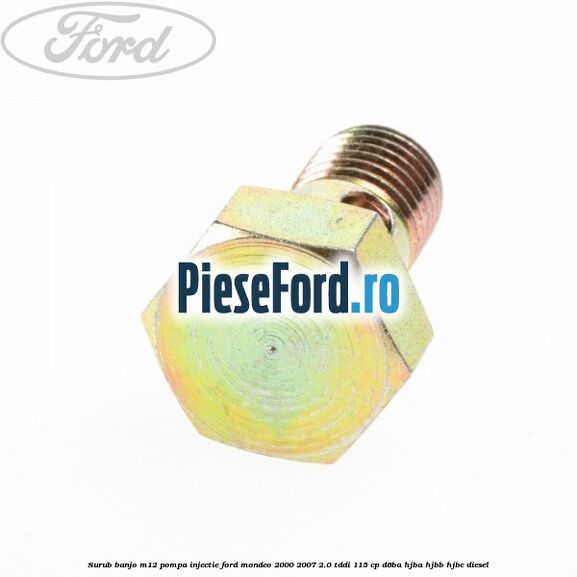 Surub banjo M12 pompa injectie Ford Mondeo 2000-2007 2.0 TDDI 115 cp D6BA, HJBA, HJBB, HJBC diesel