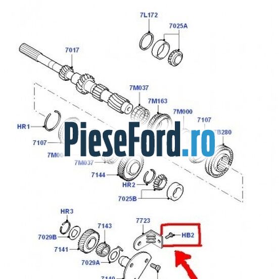 Surub cutie viteza, carcasa Ford Kuga 2019-2023 1.5 EcoBoost 183 cp 996, Y1DA benzina