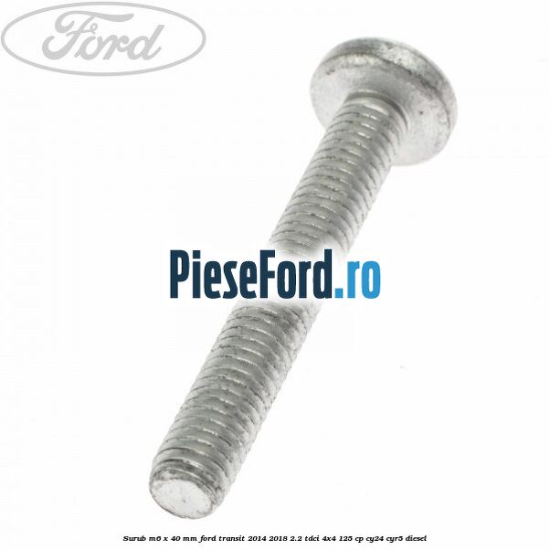 Surub M6 x 40 MM Ford Transit 2014-2018 2.2 TDCi 4x4 125 cp CY24, CYR5 diesel
