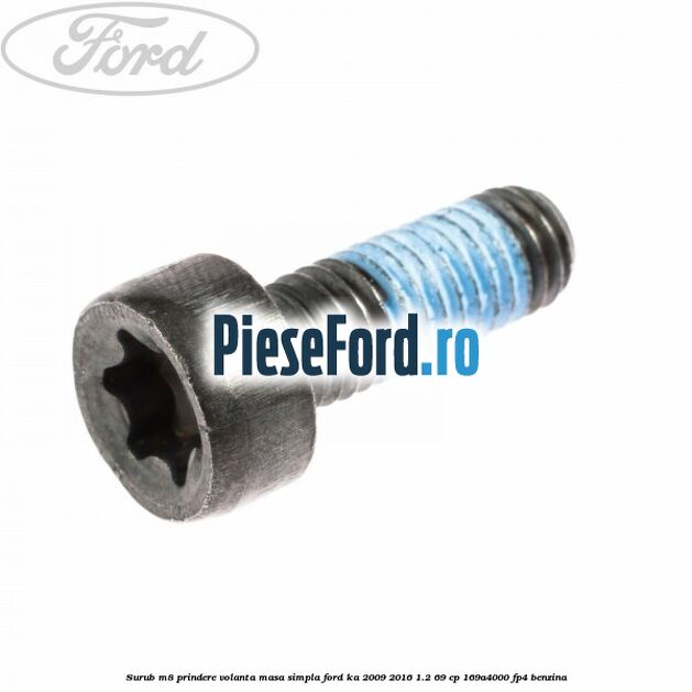 Surub M8 prindere volanta masa simpla Ford Ka 2009-2016 1.2 69 cp 169A4000, FP4 benzina