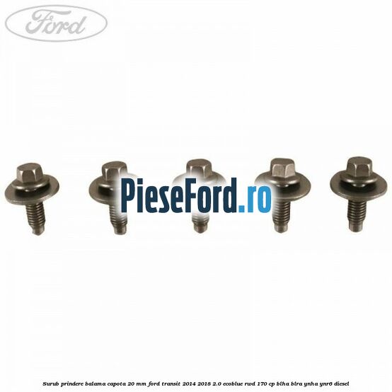 Surub prindere balama capota 20 mm Ford Transit 2014-2018 2.0 EcoBlue RWD 170 cp Surub prindere balama capota 20 mm Ford Transit 2014-2018 2.0 EcoBlue RWD 170 cp BLHA, BLRA, YNHA, YNR6 diesel