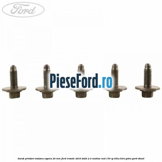 Surub prindere balama capota 20 mm Ford Transit 2019-2023 2.0 EcoBlue RWD 170 cp BLHA, BLRA, YNHA, YNR6 diesel