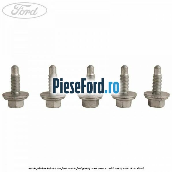 Surub prindere balama usa fata 19 mm Ford Galaxy 2007-2014 2.0 TDCi 136 cp AZWC, UKWA diesel
