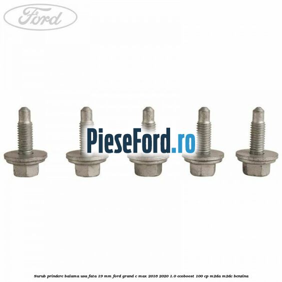 Surub prindere balama usa fata 19 mm Ford Grand C-Max 2016-2020 1.0 EcoBoost 100 cp M2DA, M2DC benzina