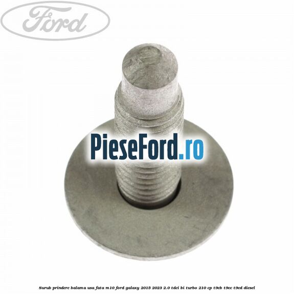 Surub prindere balama usa fata M10 Ford Galaxy 2015-2023 2.0 TDCi BI-Turbo 210 cp T9CB, T9CC, T9CD diesel